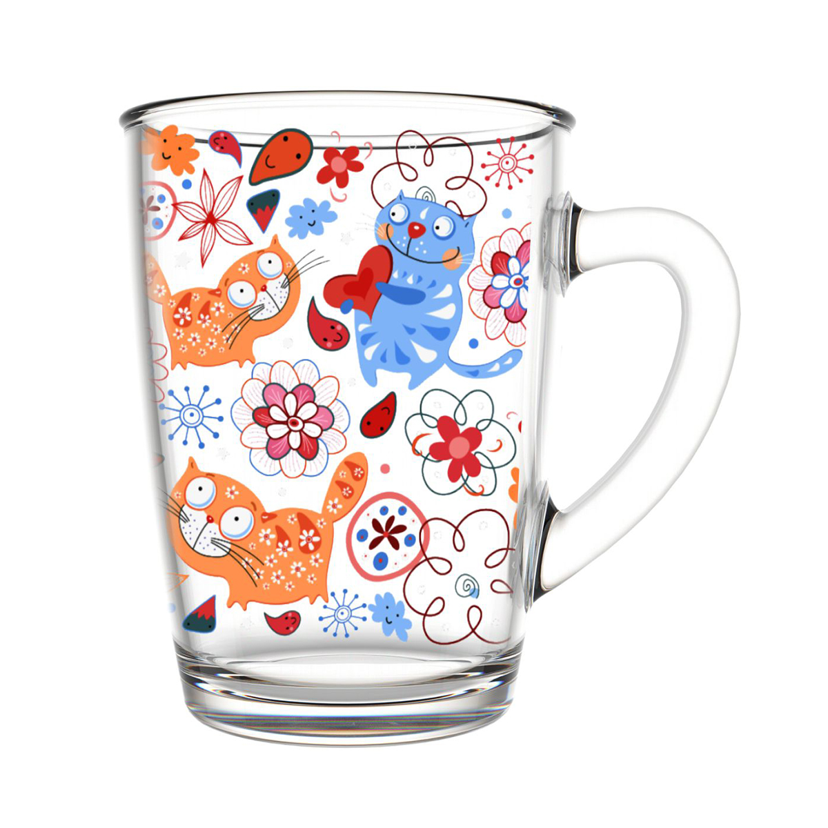 Кружка "котики" 300 мл (1/12) "декостек"