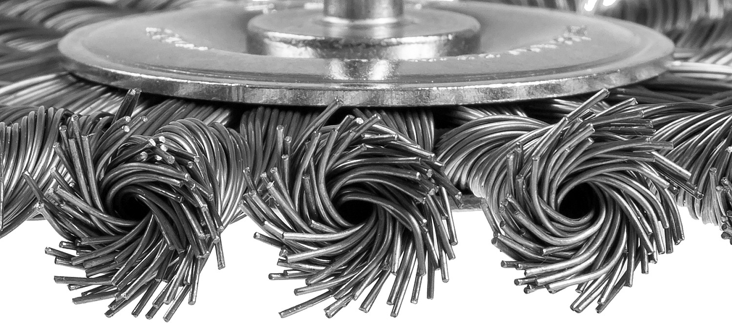 ЗУБР ″Профессионал″. Щетка дисковая для дрели, жгутированная стальная проволока 0,5мм, 100мм