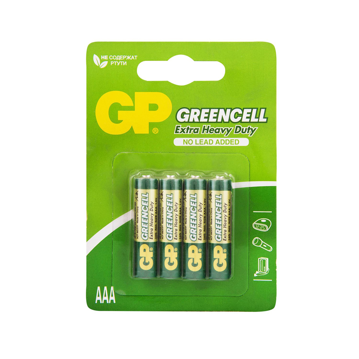Батарейка gp greencell 24g-2cr4  тип ааа (2 шт. в блистере) (10/120)