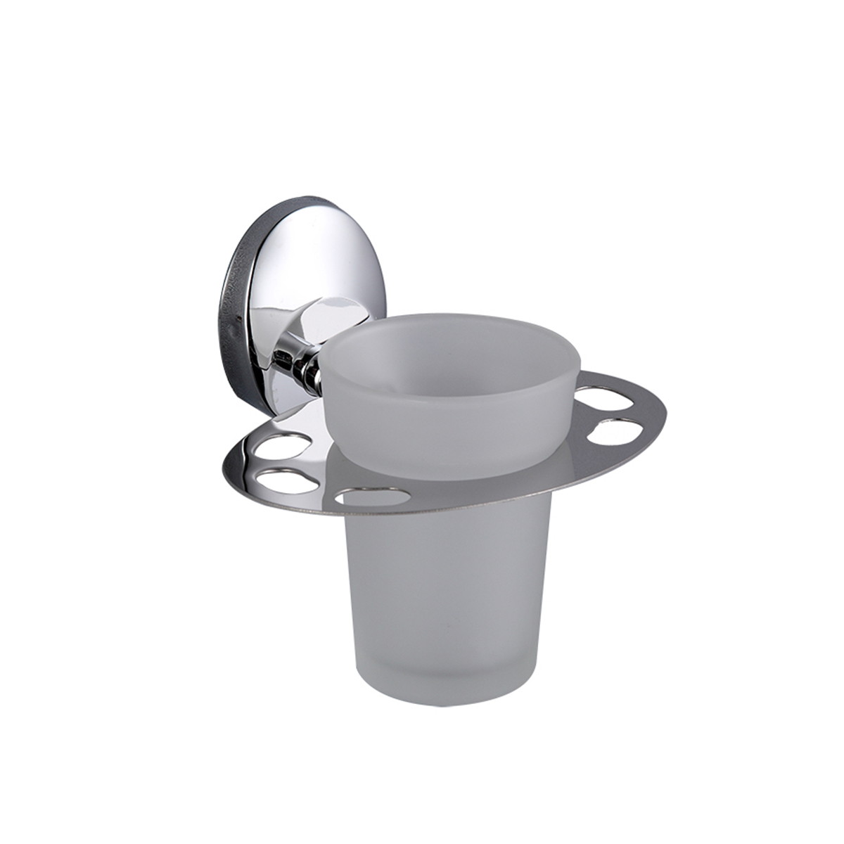 Стакан для ванной комнаты с держателем f1606-1, хром (1/20/80) "frap"