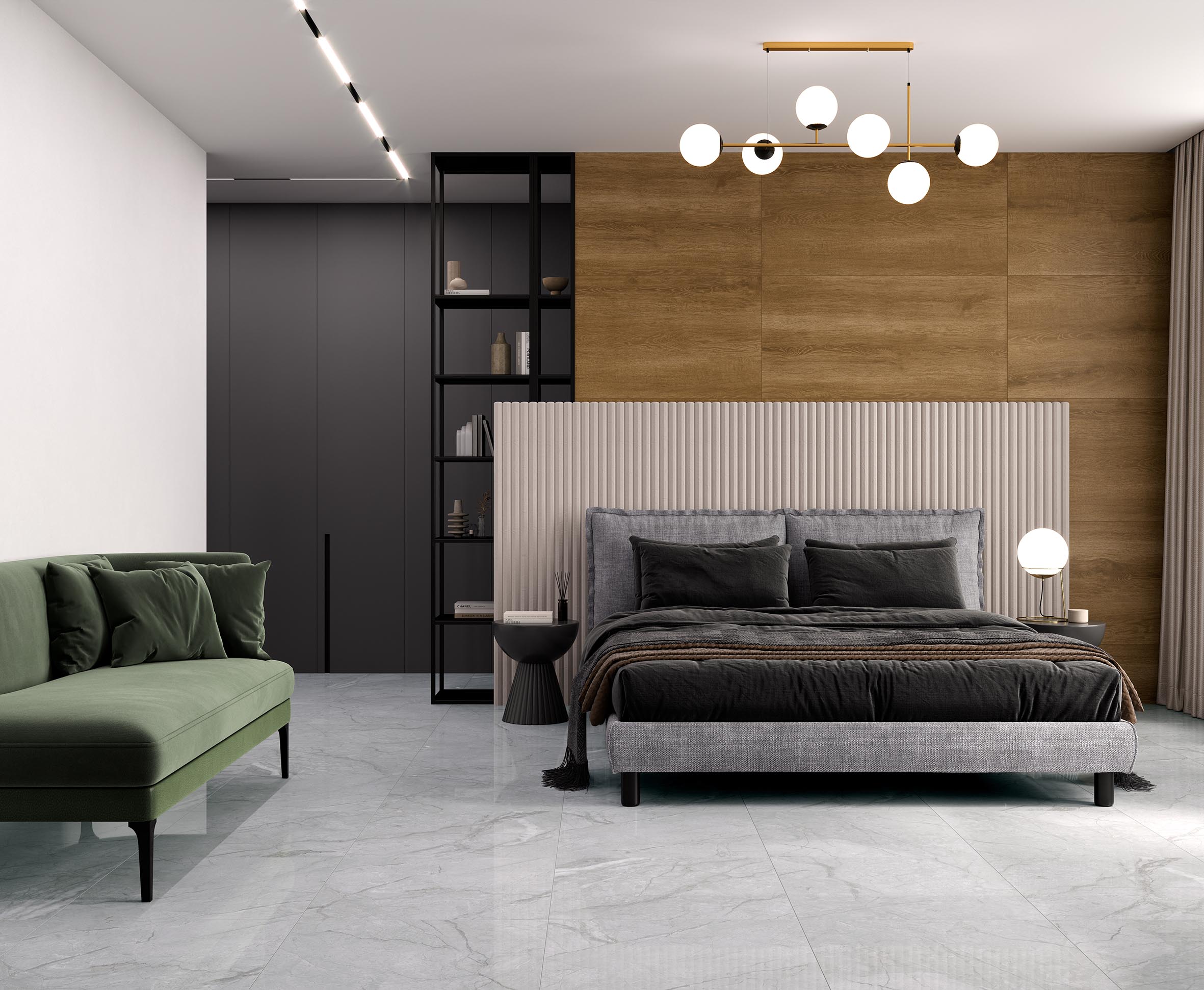 Antalya grey керамогранит полированный 60x120