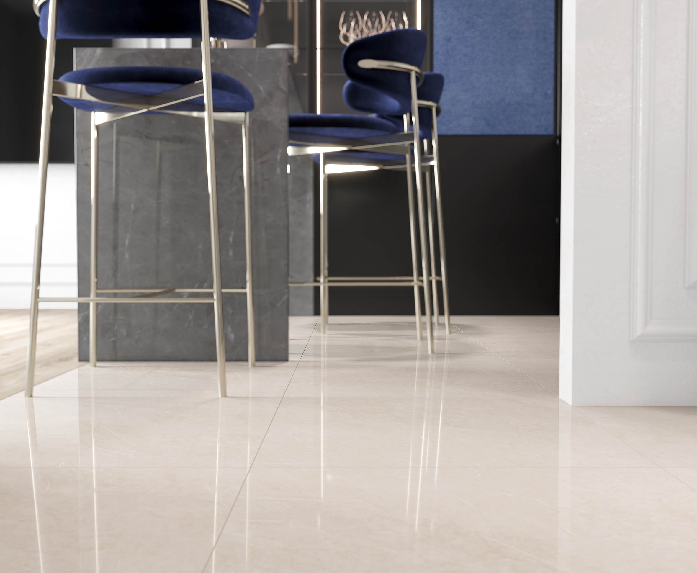 French crema керамогранит кремовый полированный 60x120