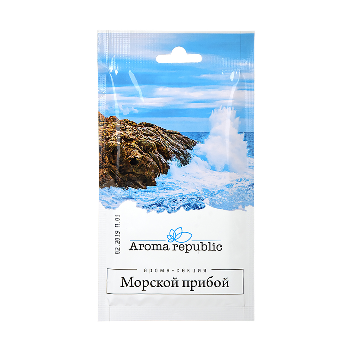 Ароматизатор (вешалка) "морской прибой" (24) "aroma republic"