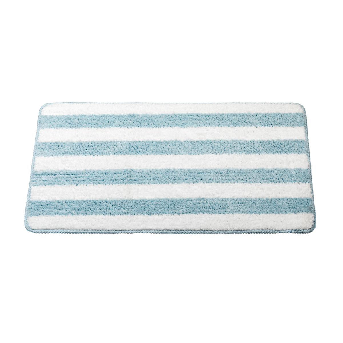 Коврик для ванной "passo" 45*70 см, микрофибра (голубой/белый) (1/30) "swensa" atm-0605lb-b