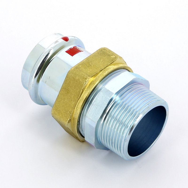 Американка пресс-Н 42x1"1/2 с плоской прокладкой оцинкованная сталь Prestabo VIEGA