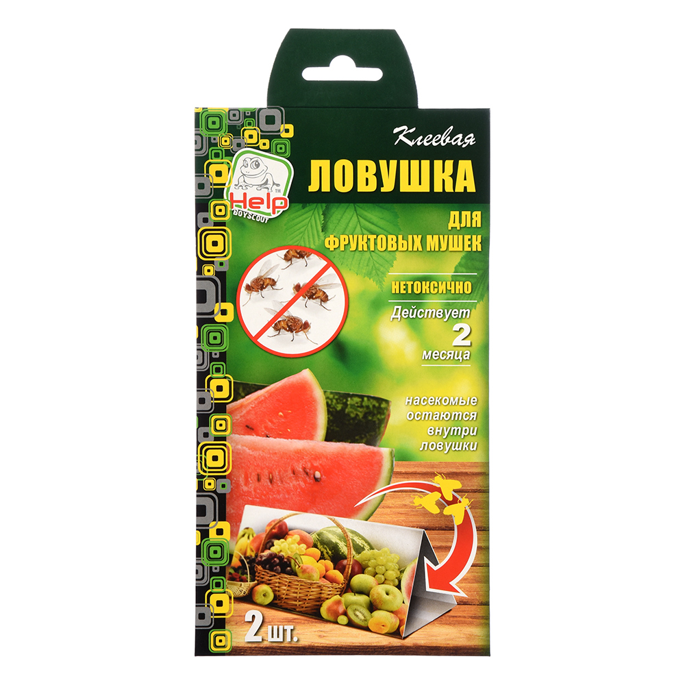 Ловушка для фруктовой мушки клеевая набор 2 шт. (1/50) "help" 80243