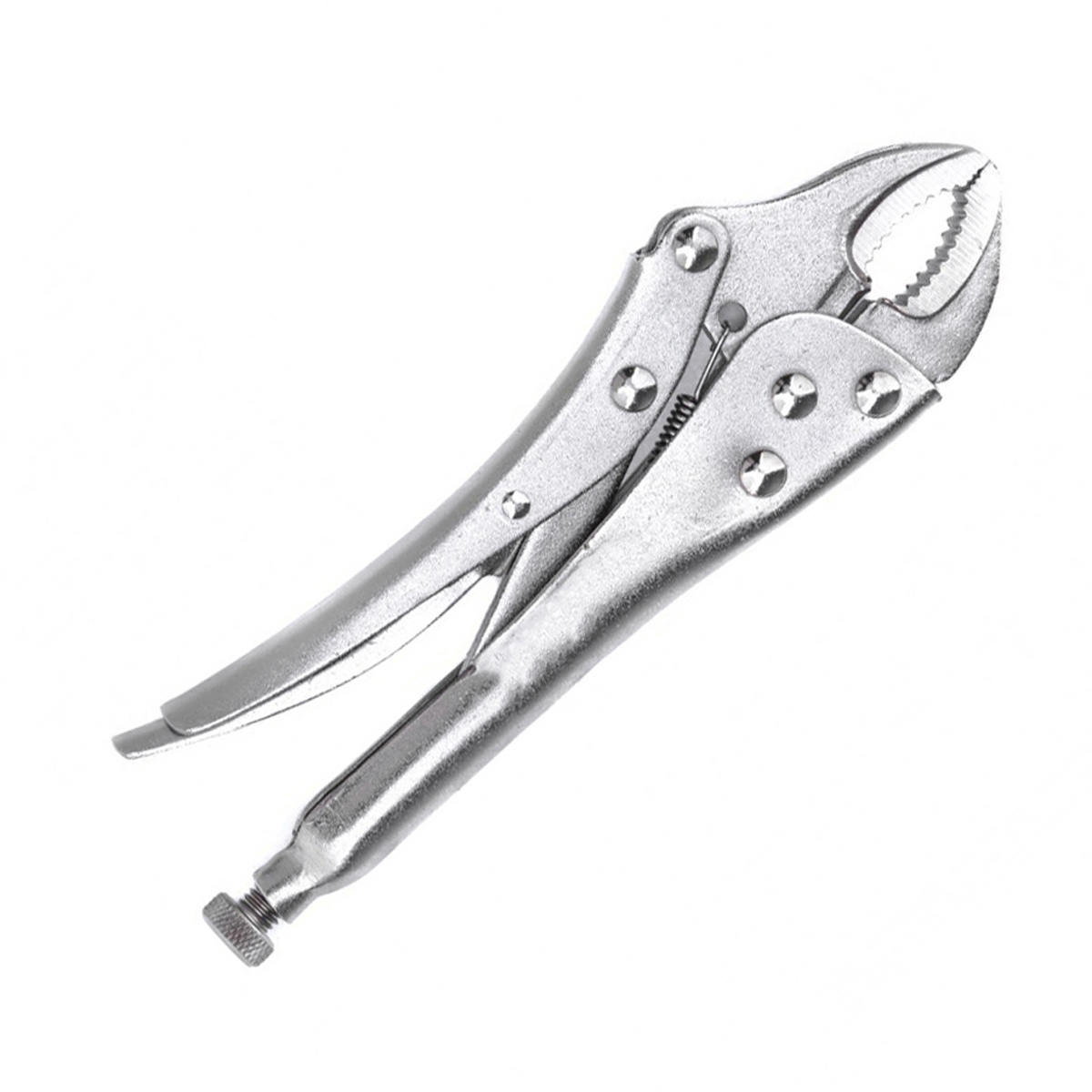 Зажим ручной 180 мм полукруглый захват (1/6/60)  "кедр"  145-0008