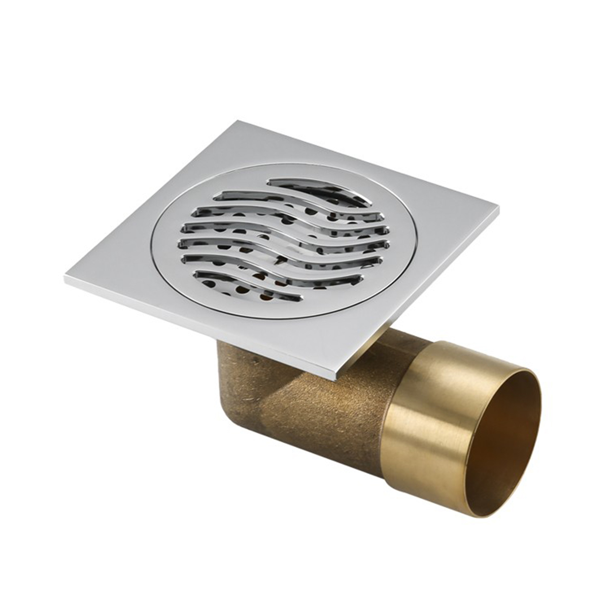 Трап для душа g81054 с сухим затвором 100*100 мм, хром (1/20) "gappo"