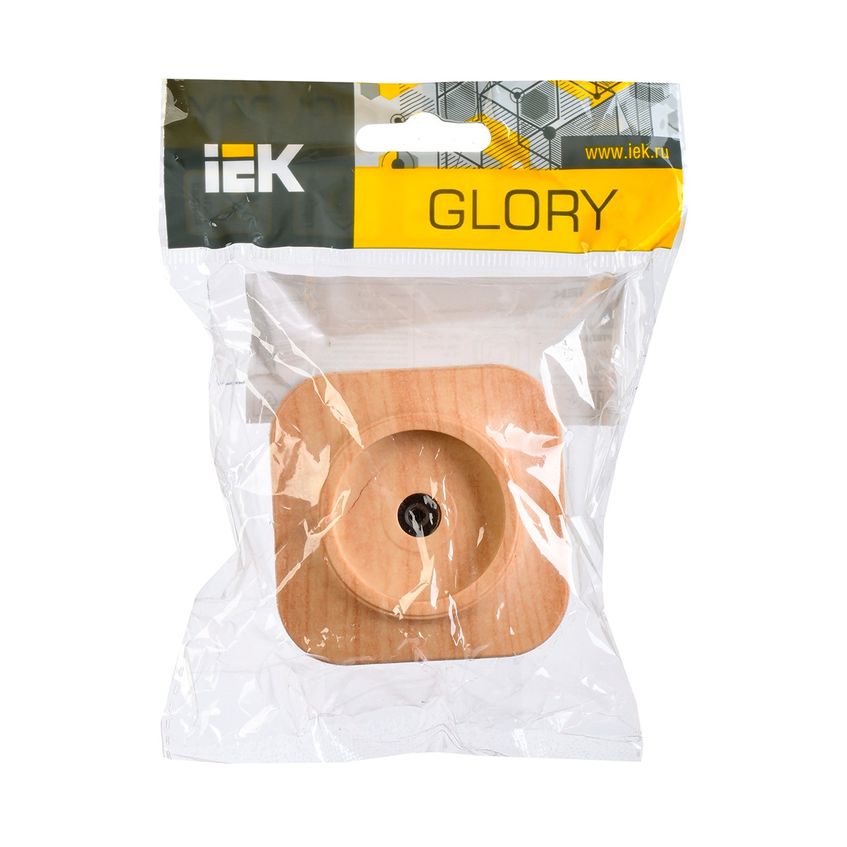 Розетка телевизионная открыт. уст. "glory" ртв20-хс, сосна (1/30/360) "iek"