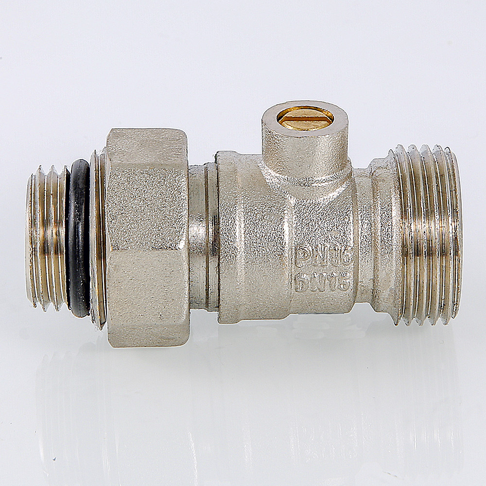 Кран прямой ВН 1/2" x 3/4" для нижнего подключения радиатора VALTEC