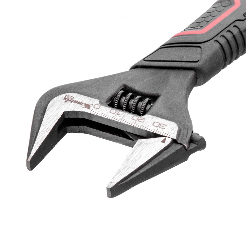 Ключ разводной, тонкие губки, фосфатированный, двухкомпонентная рукоятка, 250 мм, PRO Matrix (15578)