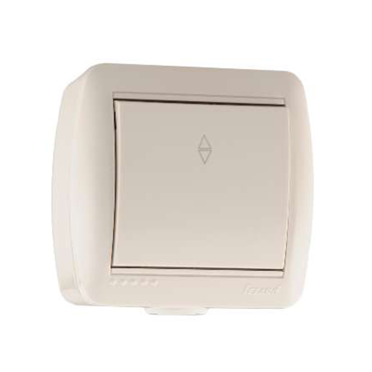 Выключатель открыт. уст. "nata" 1 кл. проходной, белый (1/10/120) "lezard" 710-0200-105