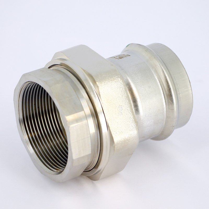 Муфта пресс-В разъёмная 54x2" с плоской прокладкой нержавеющая сталь Sanpress Inox VIEGA