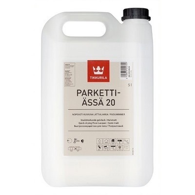 Тиккурила ПАРКЕТТИ-ЯССЯ 20 п/матовый 5л (1) Лак паркетный