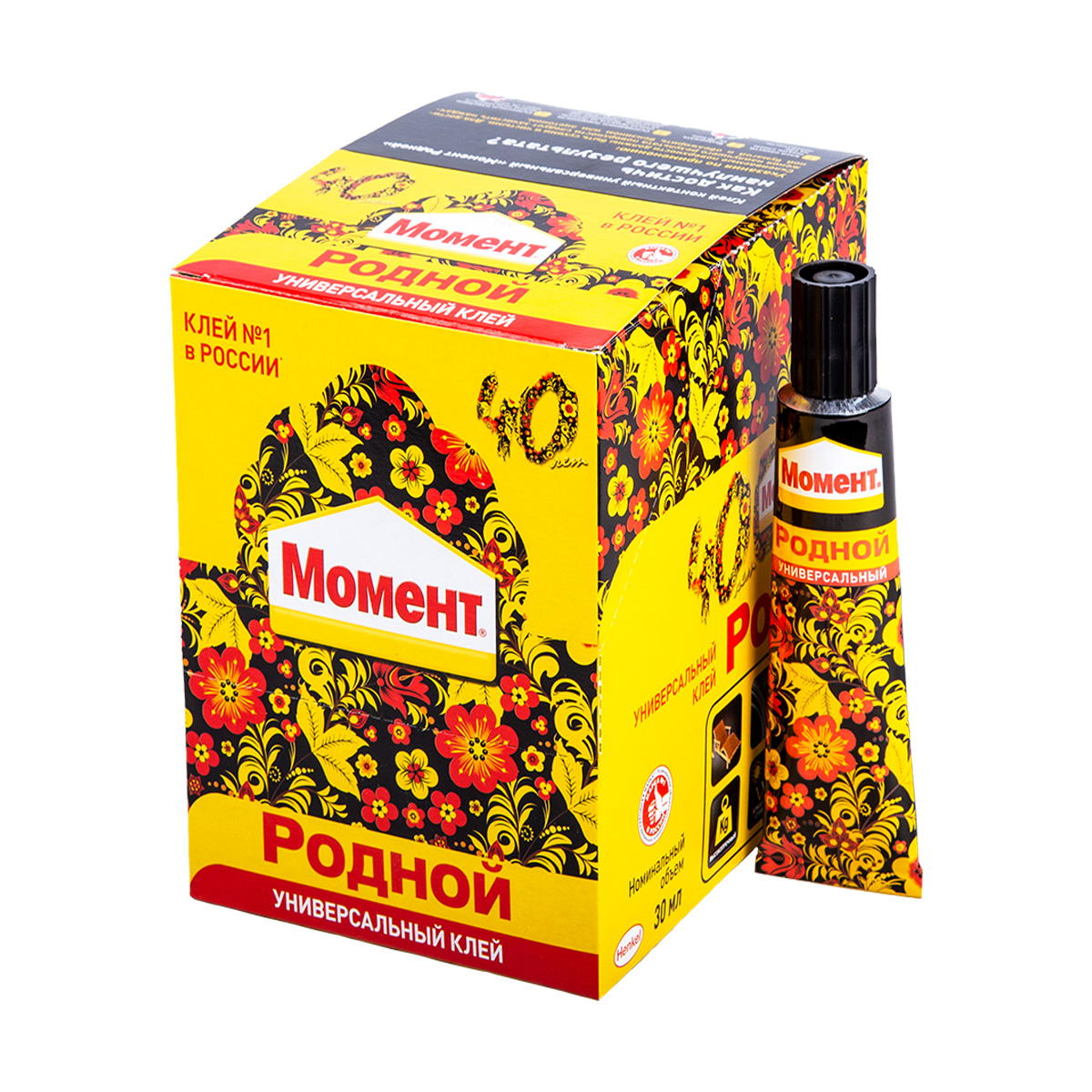 Клей момент "родной" 30 мл в шоу-боксе (10/120)  хенкель