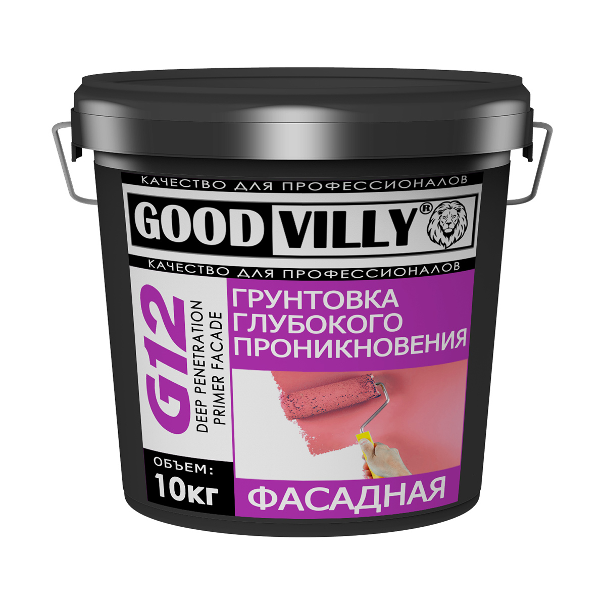 Грунтовка глубокого проник. фасадная g12 10 кг (ведро) (1) "good villy"