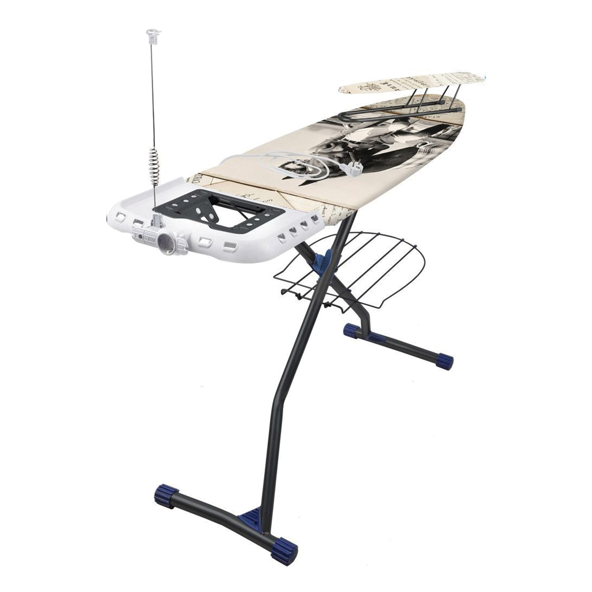 Доска гладильная "верона 1" (девушка с лошадью) 122 х 42 см (1/2)  металл  "ника"