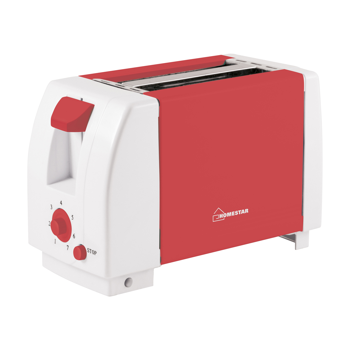 Тостер "homestar" hs-2002  750 вт (коралл) (1/6)