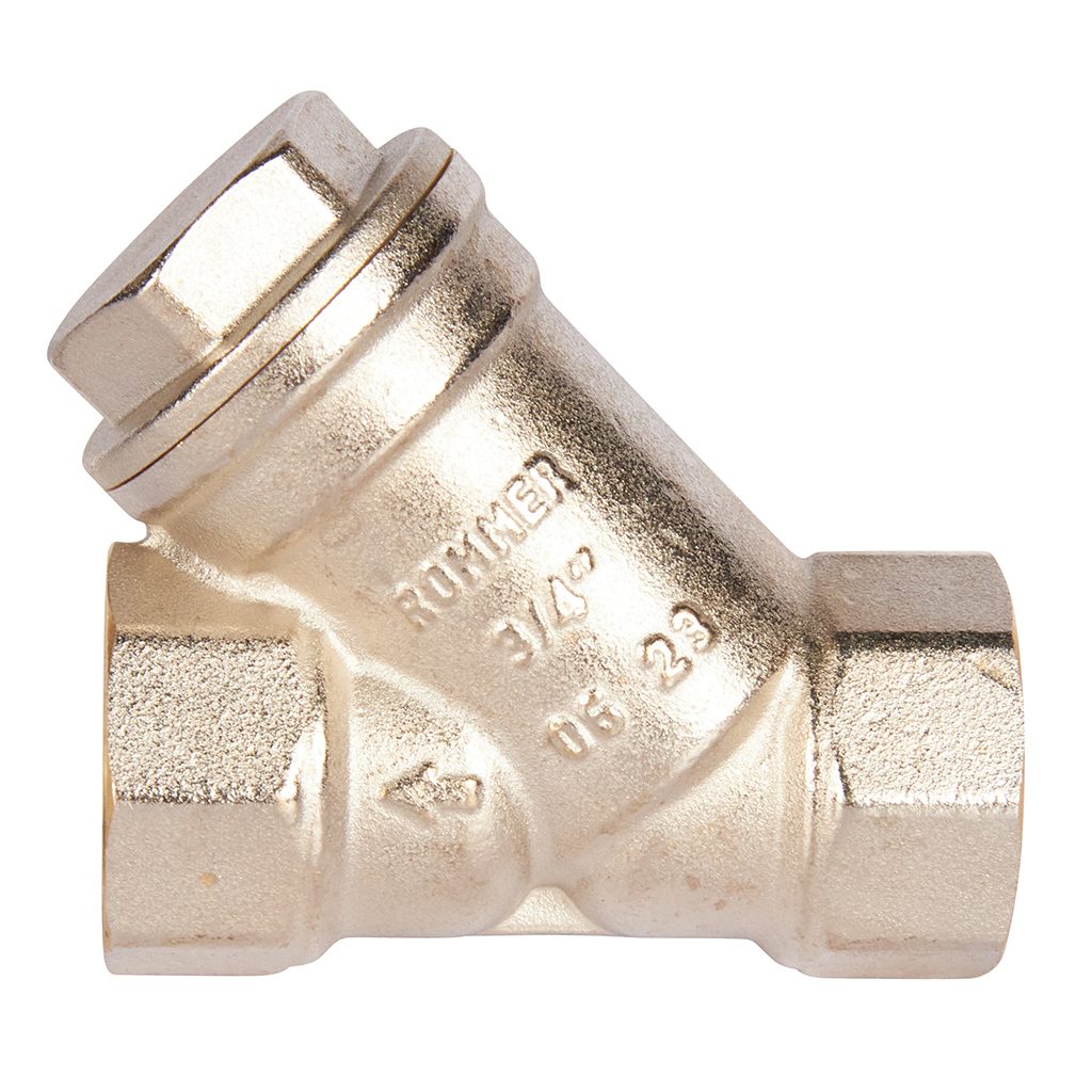 ROMMER 3/4" Фильтр грубой очистки косой 500 мкр.