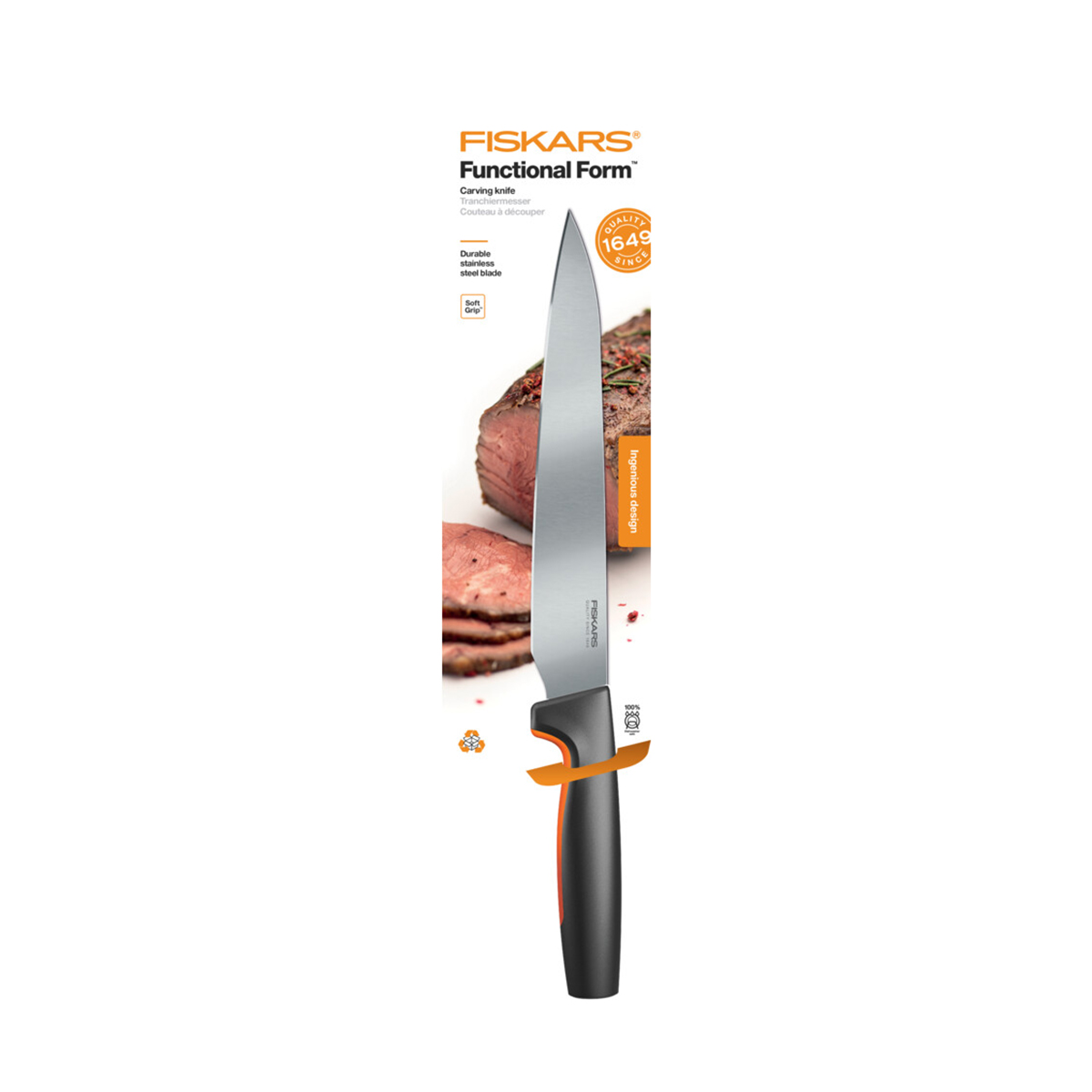 Нож для мяса "functional form" 21 см (1/6) "fiskars" 1057539