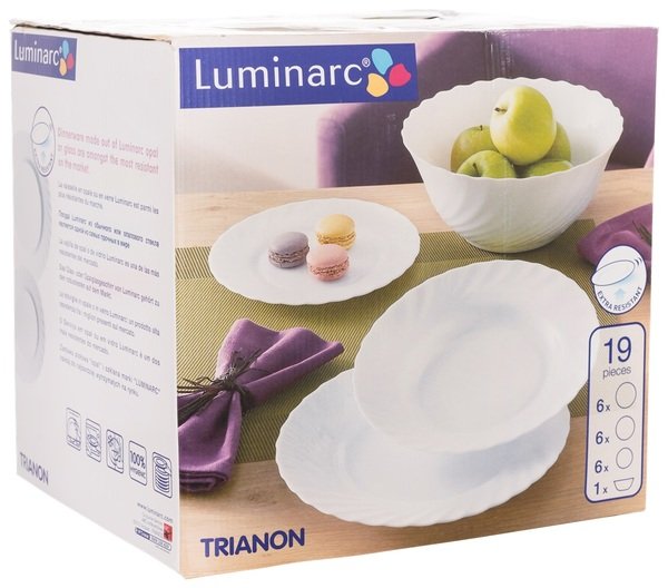 Сервиз столовый "luminarc" trianon 19 предм. (1)