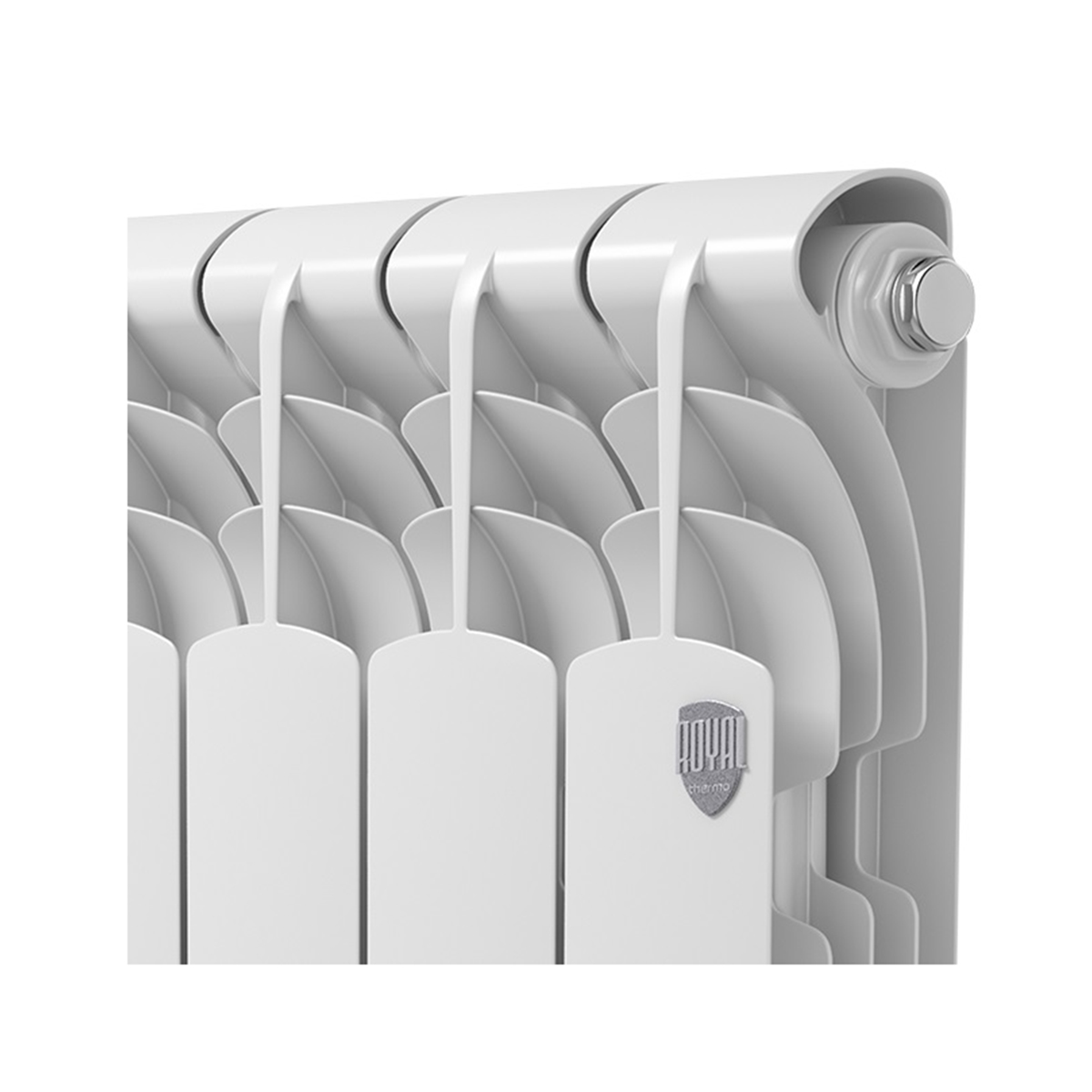 Радиатор алюмин. "revolution 500 2.0" 4 секции (1) "royal thermo"