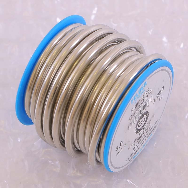 Припой мягкий Cu-Rotin®4 3,0 мм 250 г FELDER S-Sn 97 Ag3 - серебро