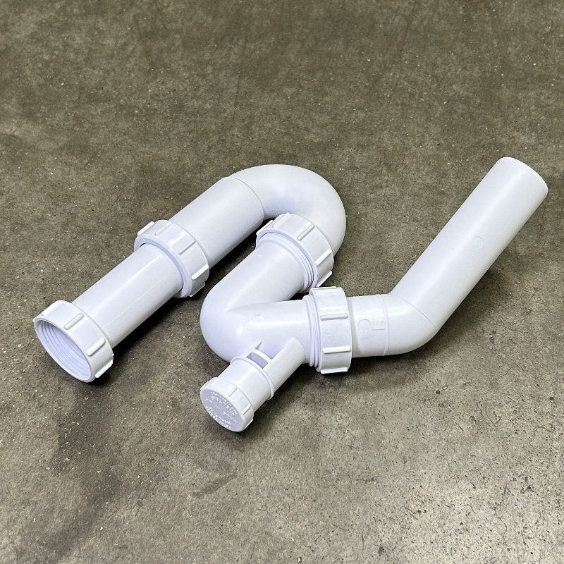 Сифон McALPINE трубный S-образный 1 1/2" х 40 мм без вып. с вент. клапаном, выход 40 мм