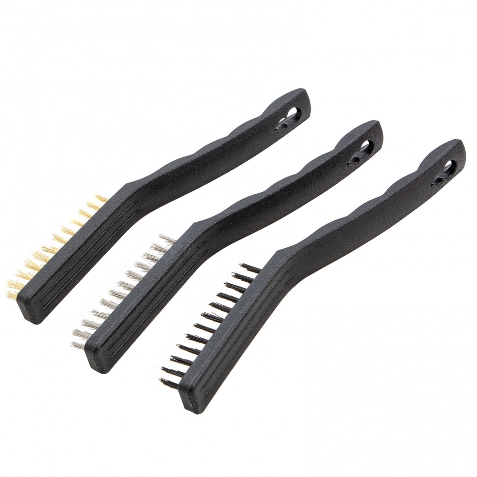 Набор щеток, 3 шт, металлические с пластмассовой ручкой, большие Matrix (74863)