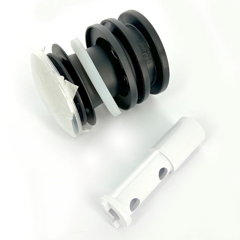 ВыпускMcALPINE 60 мм нерж. решетка с пробкой, выход 1 1/4", чёрный матовый