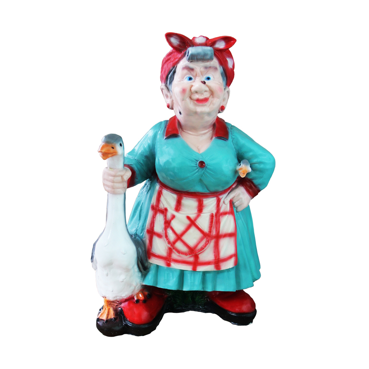 Фигурка садовая "теща с гусями" 800*470 мм "гарденвилл"