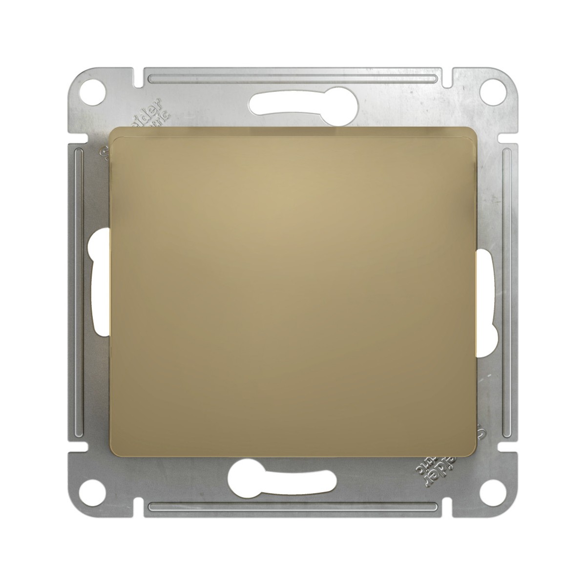 Выключатель "glossa" 1 кл. (механизм) 10а, титан (1/20/160) "schneider"