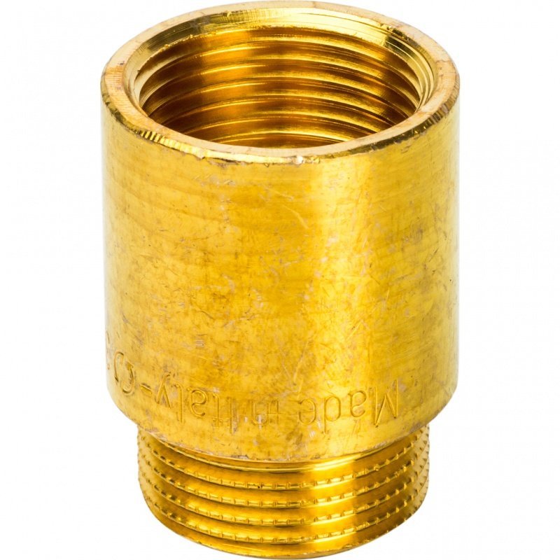 Удлинитель резьбовой ВН 3/4" x 30 мм латунь STOUT