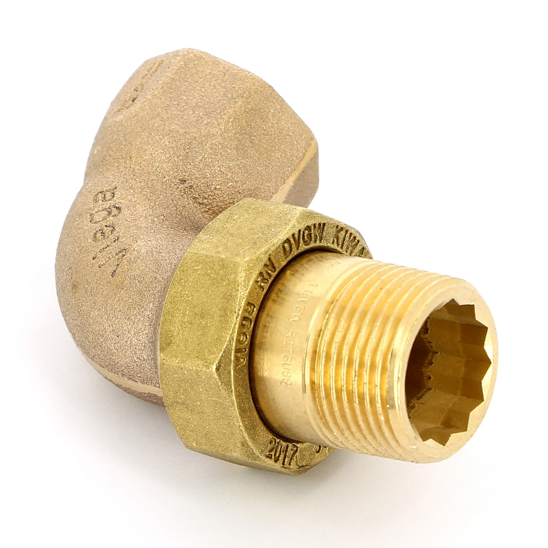 Американка угловая ВН 1/2" с плоской прокладкой бронза VIEGA (348663)