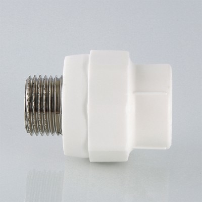 Муфта 32 х 1" (НР) полипропилен PP-R VALTEC белая