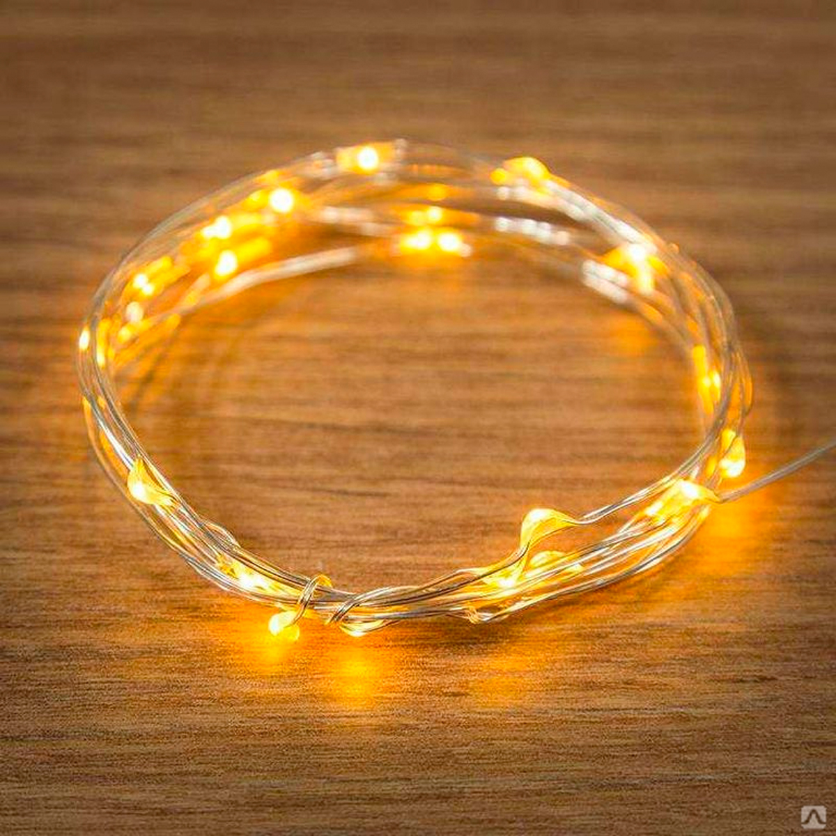 Электрогирлянда "роса" 2 м, 20 желтых ламп (1/100) "neon-night" 303-001