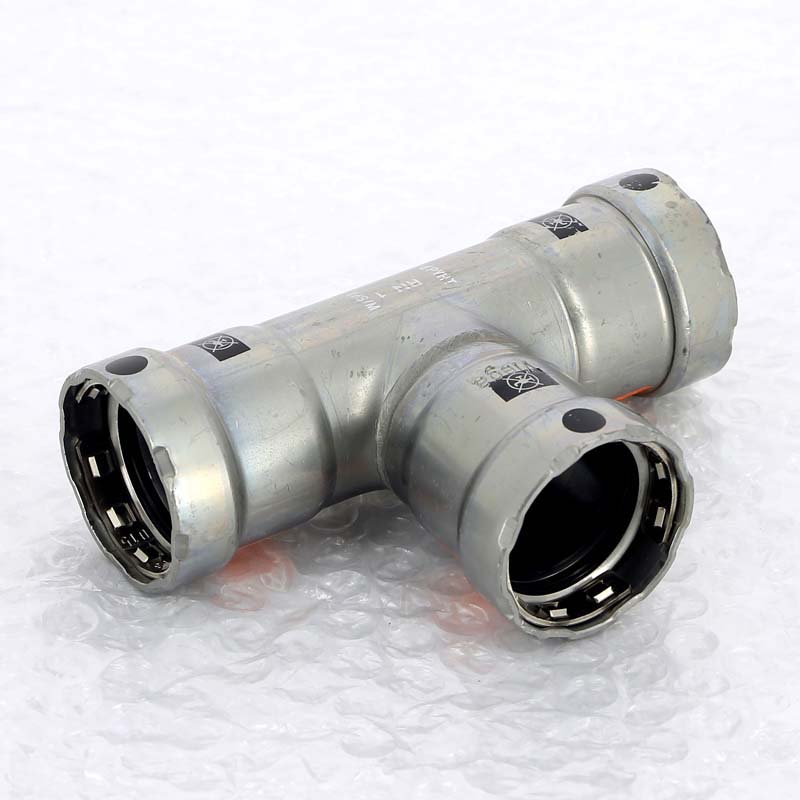 Тройник пресс оцинкованная сталь Megapress VIEGA 1"