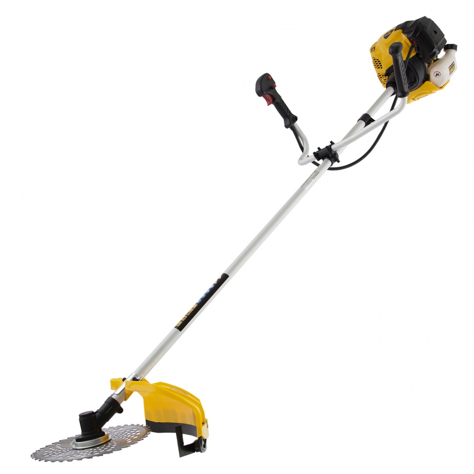 Триммер бензиновый DTL-43, 43 см3, неразъемная штанга, состоит из 2 частей Denzel (96263)