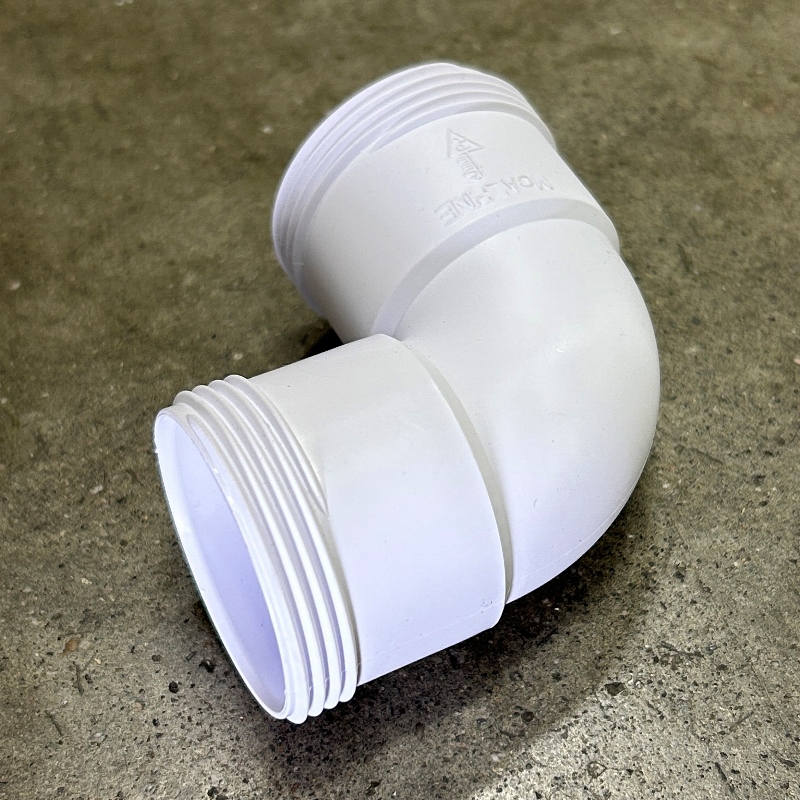 Отвод McALPINE на 90 (гайка-гайка) 40х40 мм, компрес.