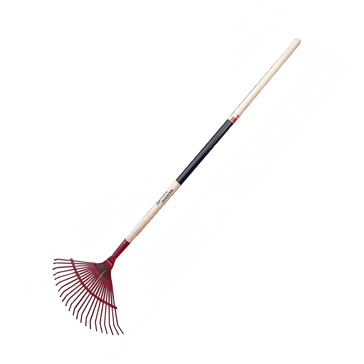 Грабли веерные пластинчатые 22 зуба с дерев. черенком (1/5) гв-л