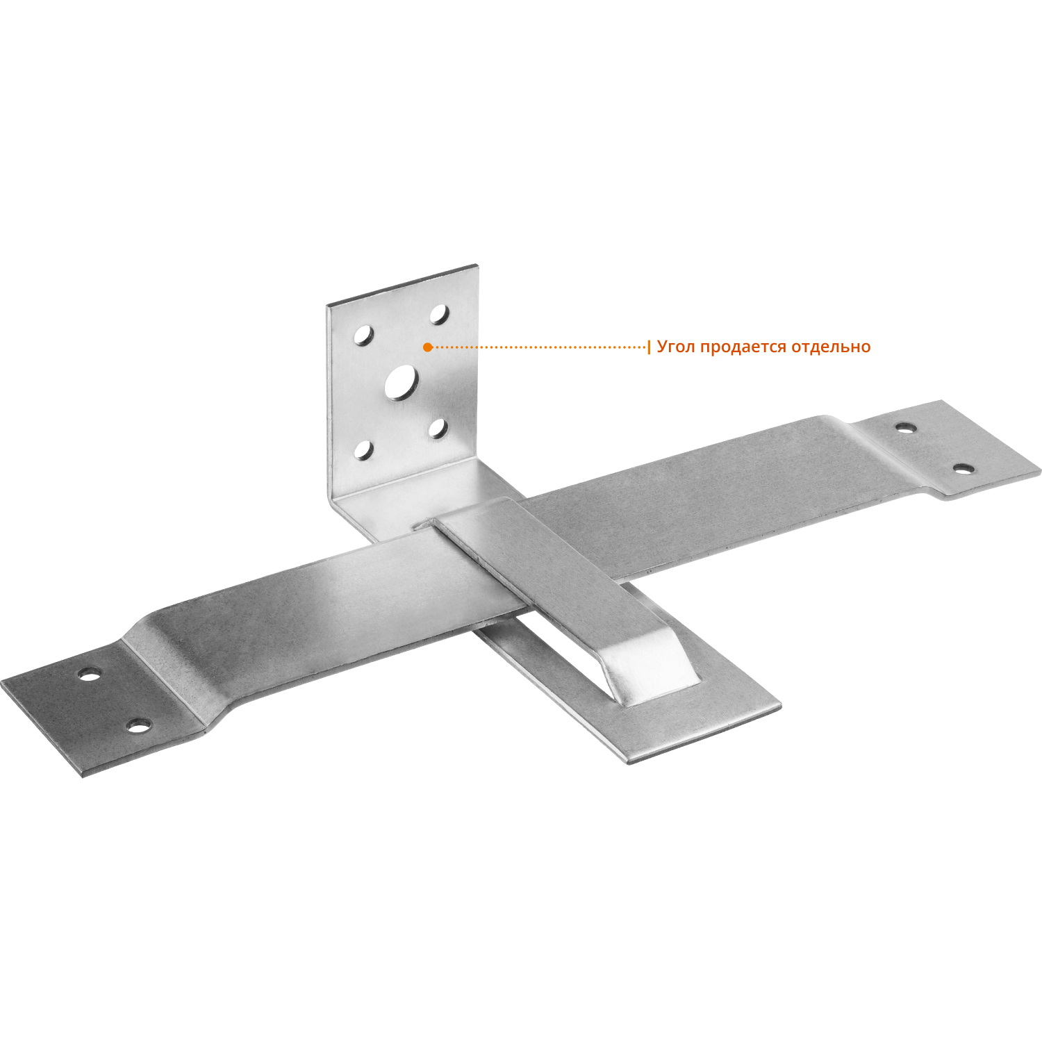 ЗУБР СОС-2.0, 40 x 210 (150) x 2 мм, пластина, скользящая опора для стропил (310166-150)