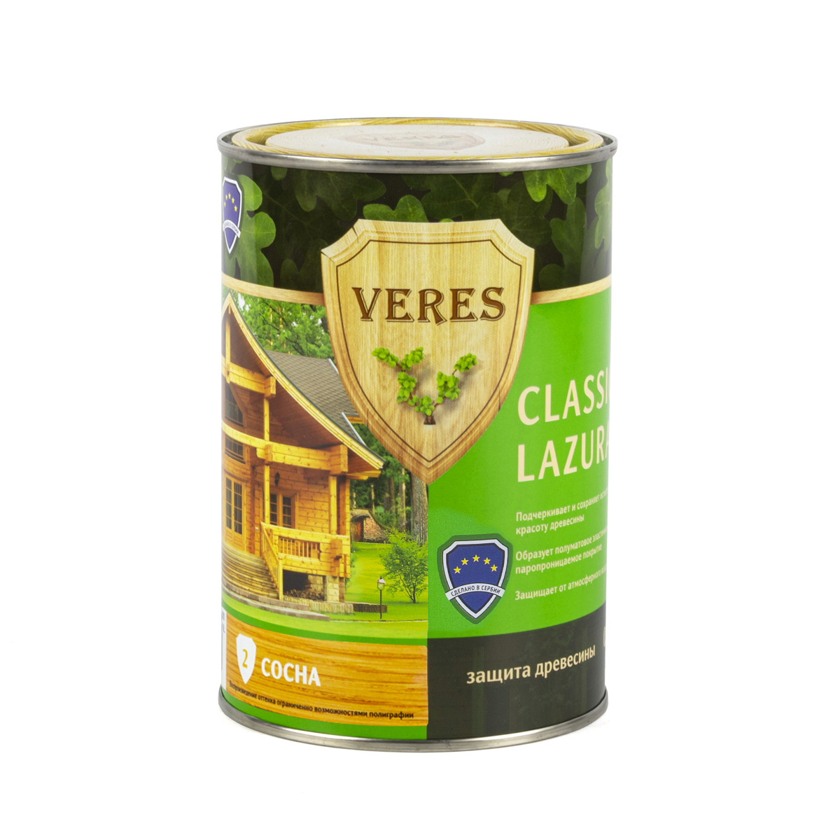 Верес классик лазура № 2 сосна  0,9 л (1/6) "veres"