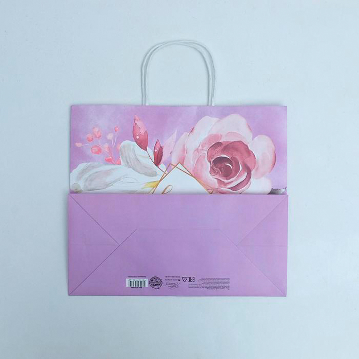 Пакет подарочный крафтовый "love" 32*28*15 см (1/200) "дарите счастье" 4753244