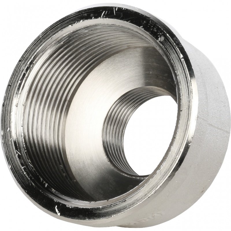Муфта резьбовая переходная 1"1/2 x 3/4" ВР никель STOUT