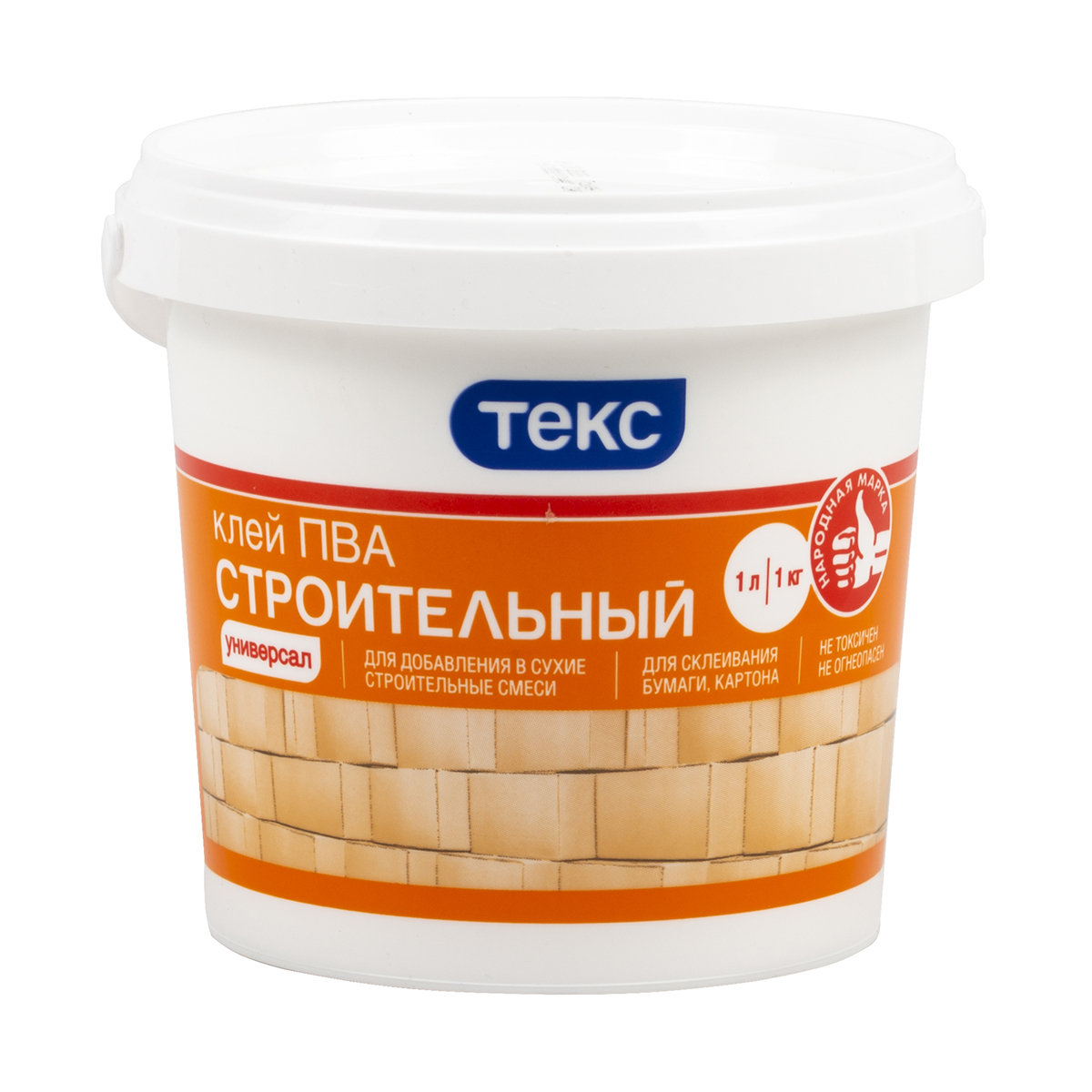 Клей пва строительный  "универсал"  1 л (1/18) текс