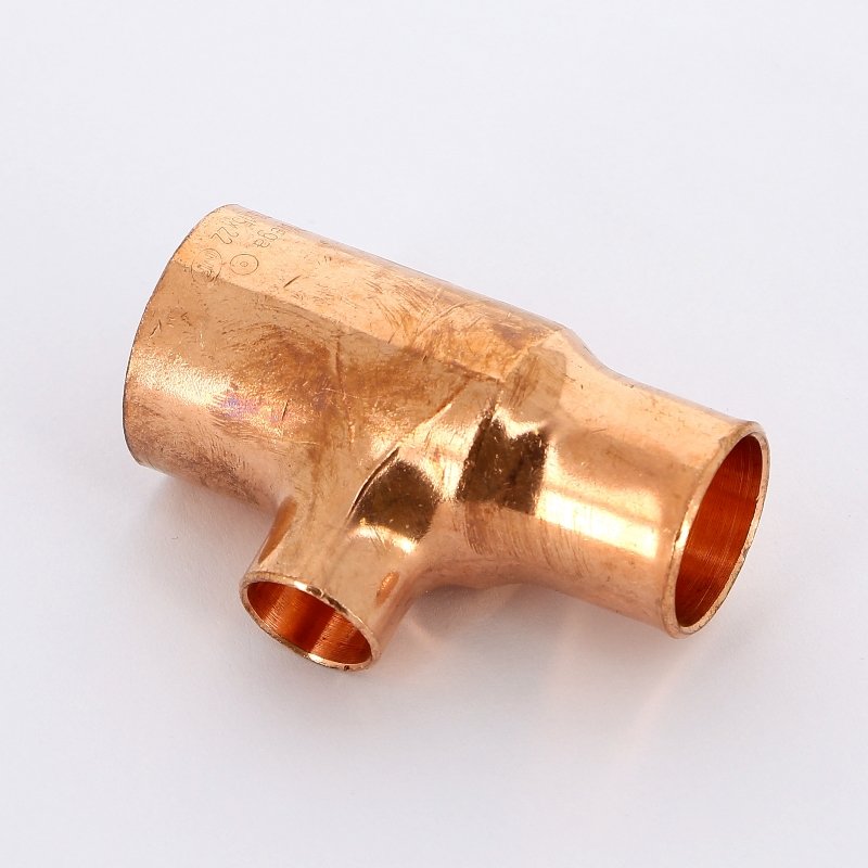 Тройник переходной под пайку 28 х 15 х 22 мм VIEGA медный