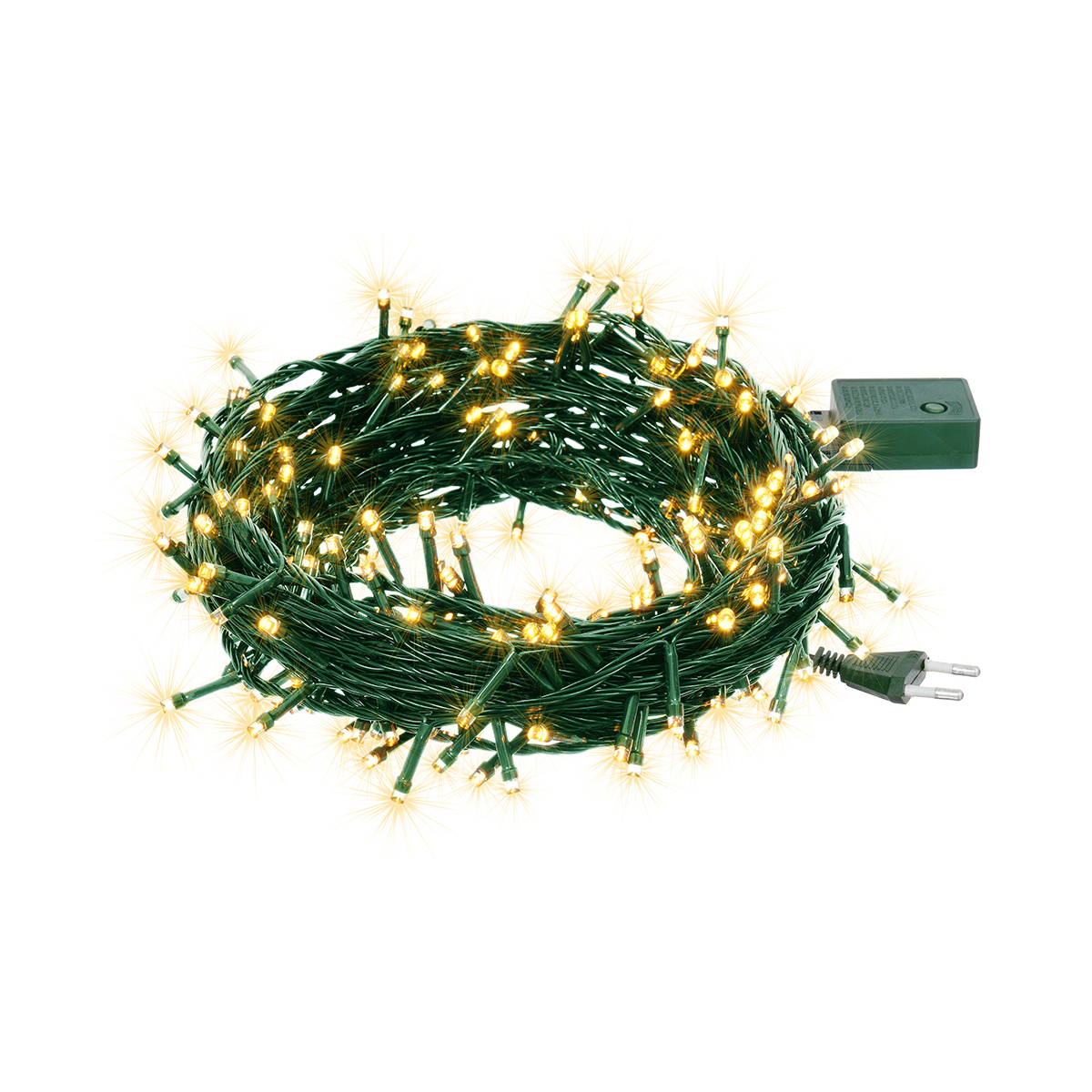 Электрогирлянда "нить" 20 м, 200 теплых ламп, 8 реж. (1/20) "vegas"