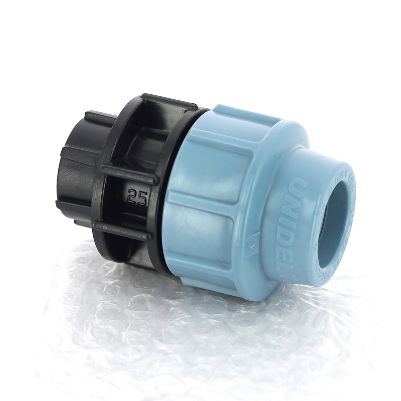 Муфта обжимная ВР 25 x 1/2" для водопроводных ПНД труб UNIDELTA
