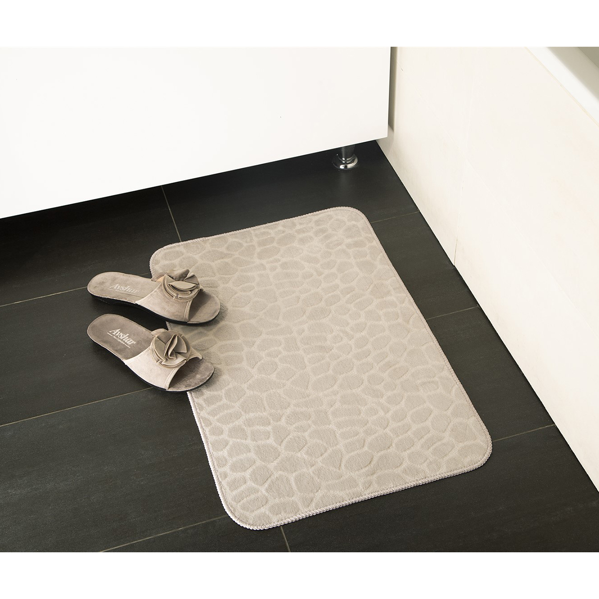 Коврик для ванной "камни" 70*45 см (флис) (1/80) "eg"