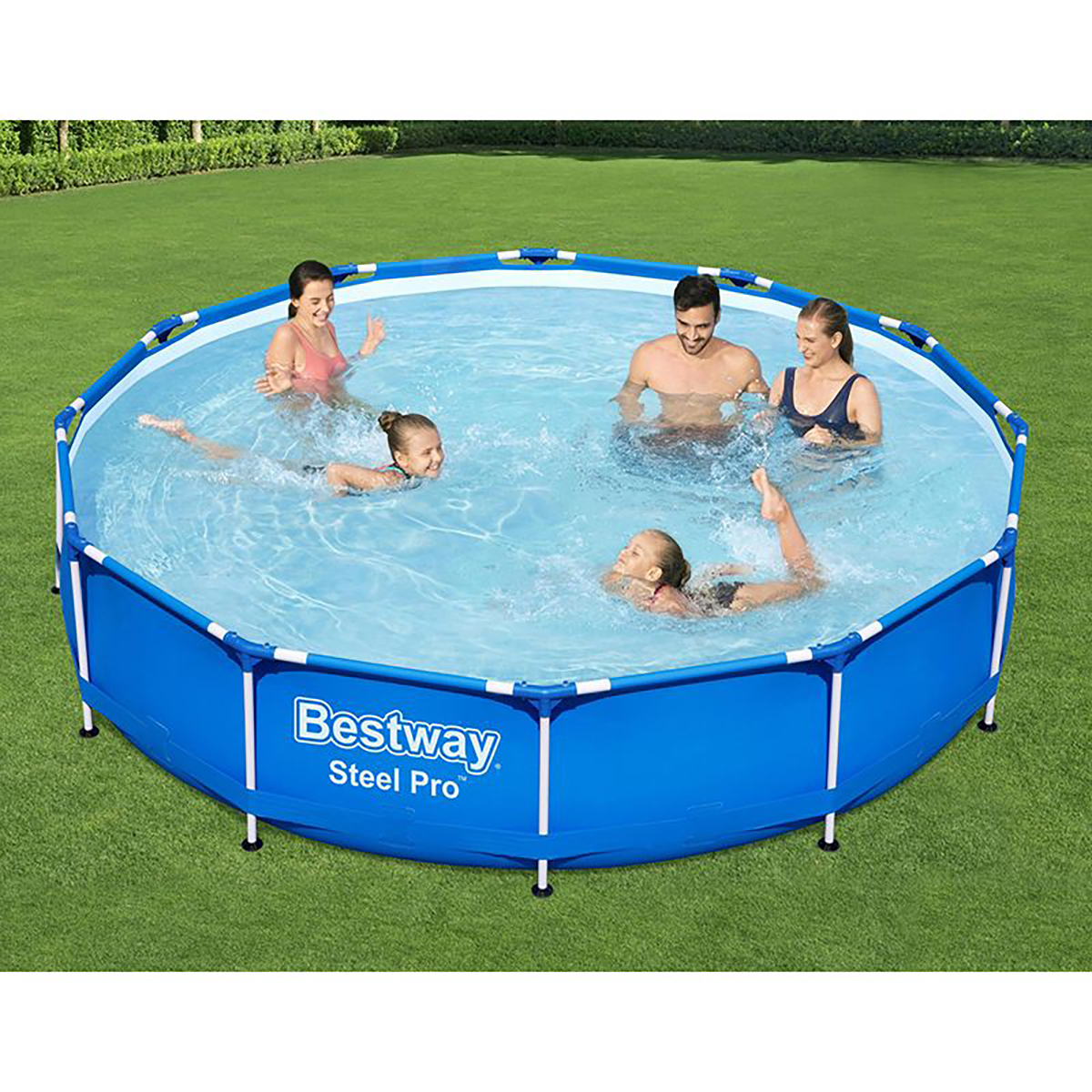 Бассейн каркасный круглый 366 х 76 см, 6473 л фильтр-насос в комплекте (1) "bestway" 56681